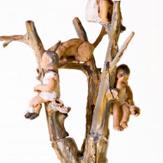 Albero della vita, particolare –terracotta policroma